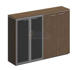 Кабинет руководителя Офисный шкаф комбинированный средний ВЛ 322 ДТ